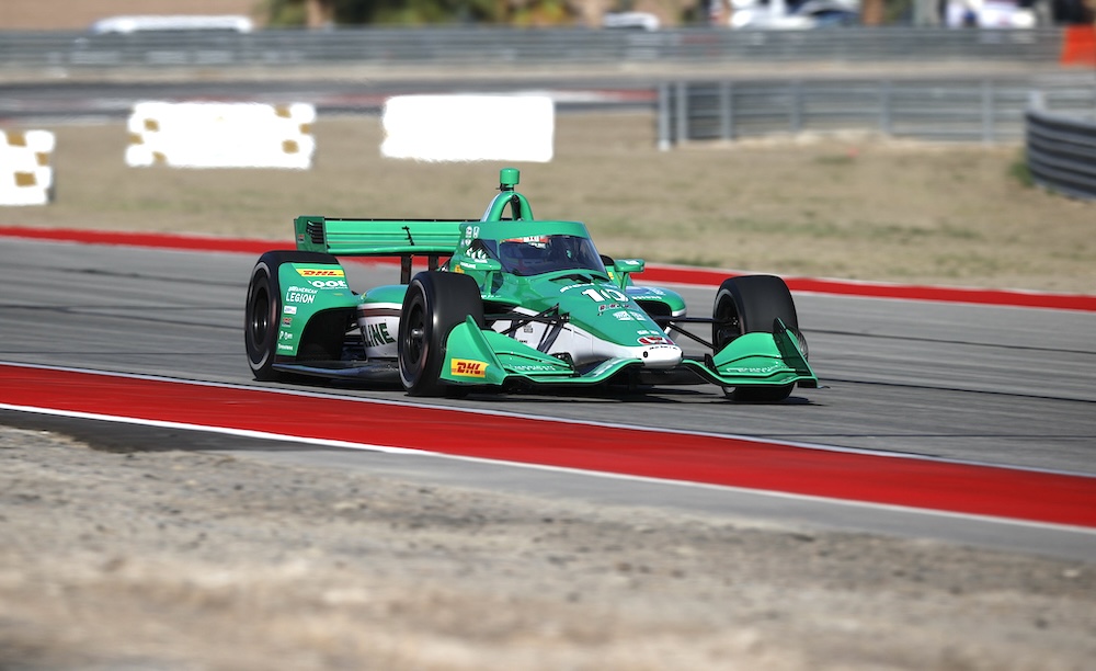 Palou leads IndyCar morning test at Thermal Club