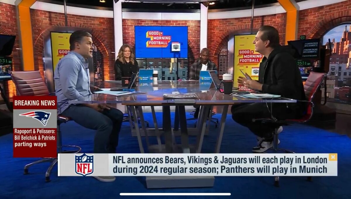Kyle Brandt and the Good Morning Football crew had 1 last emotional sign off before leaving New York