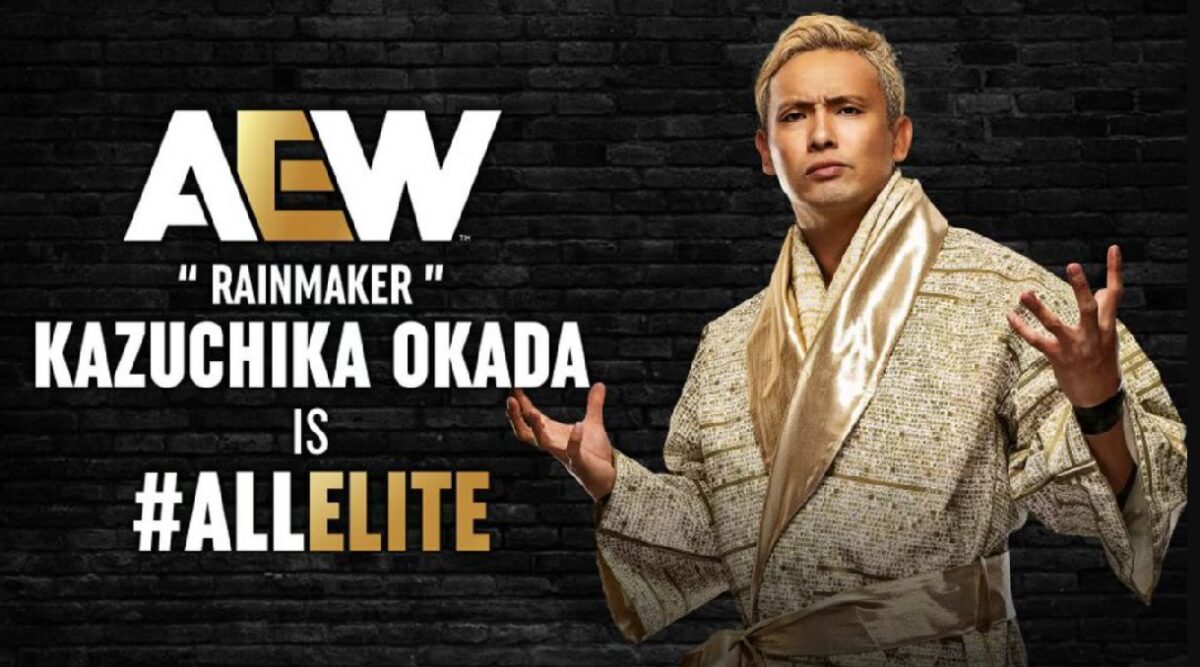 Kazuchika Okada makes full-time AEW debut, turns heel to join The Elite