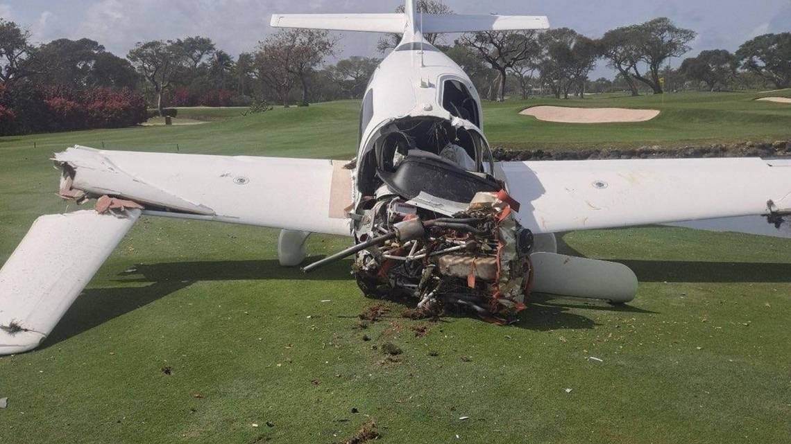 Small plane crashes on golf course in Florida Keys, lone passenger airlifted to hospital