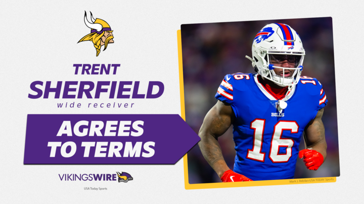 Former Bills WR Trent Sherfield signs with Vikings