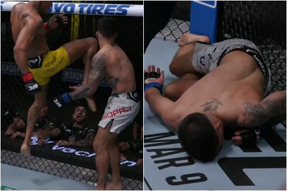 UFC Fight Night 238 video: Vinicius Oliveira scores KO of the Year contender with vicious flying knee