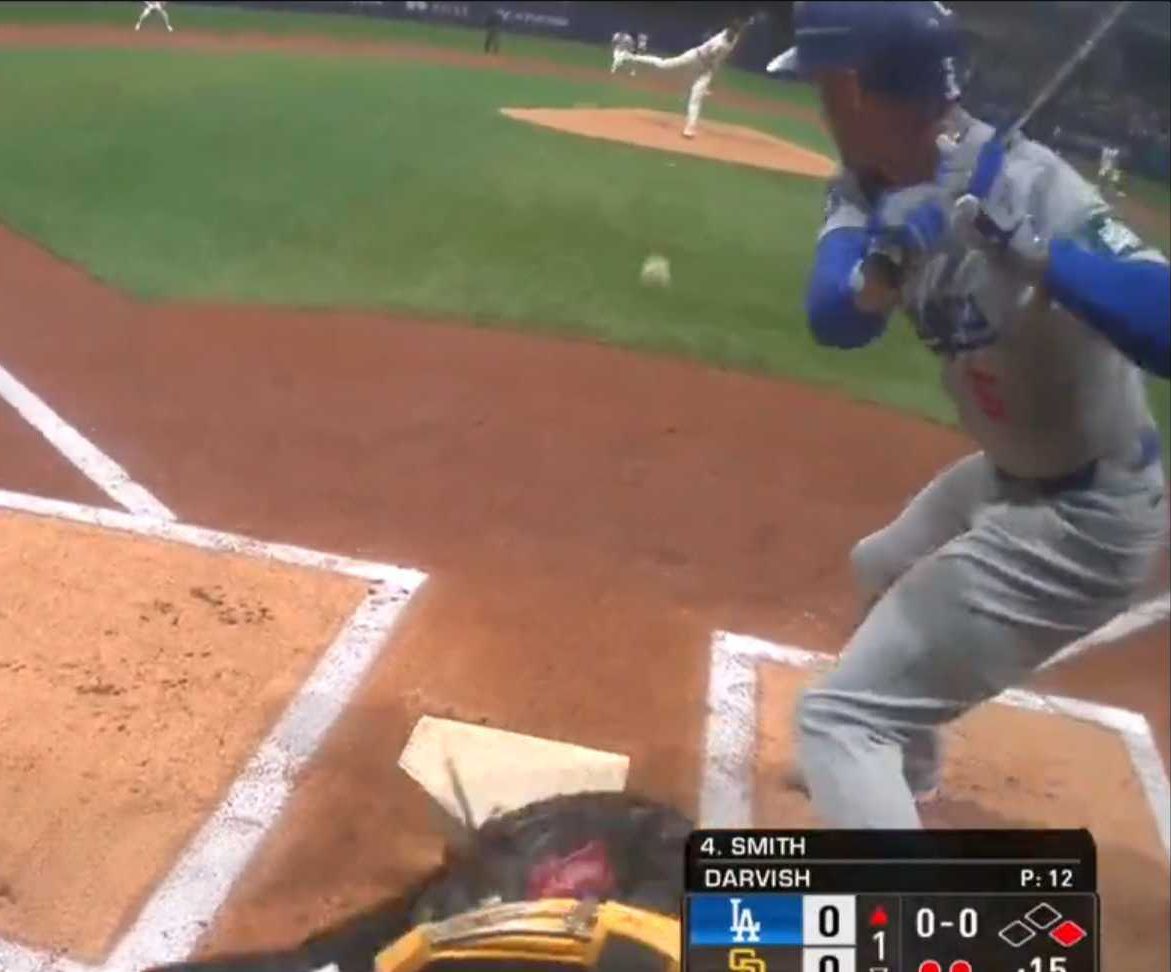 Umpire camera shows how impossible it is to hit Yu Darvish’s 95 MPH fastball with movement