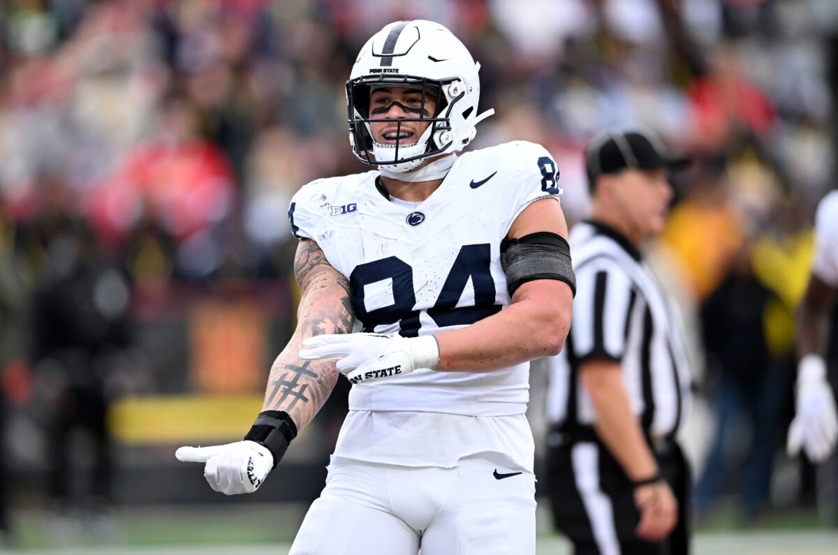 Best photos of NFL draft tight end prospect Theo Johnson from Penn State