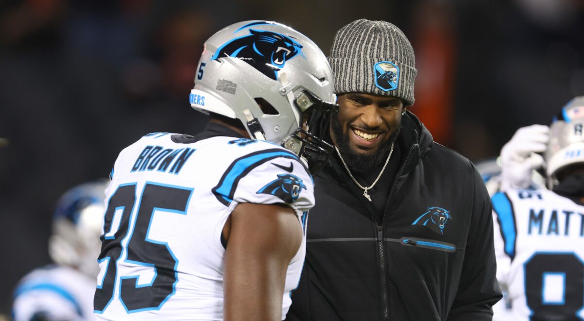 Panthers DT Derrick Brown asked if Brian Burns trade worried him