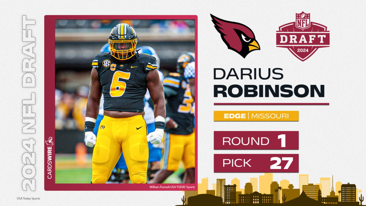 Cardinals select Missouri DL Darius Robinson No. 27 overall