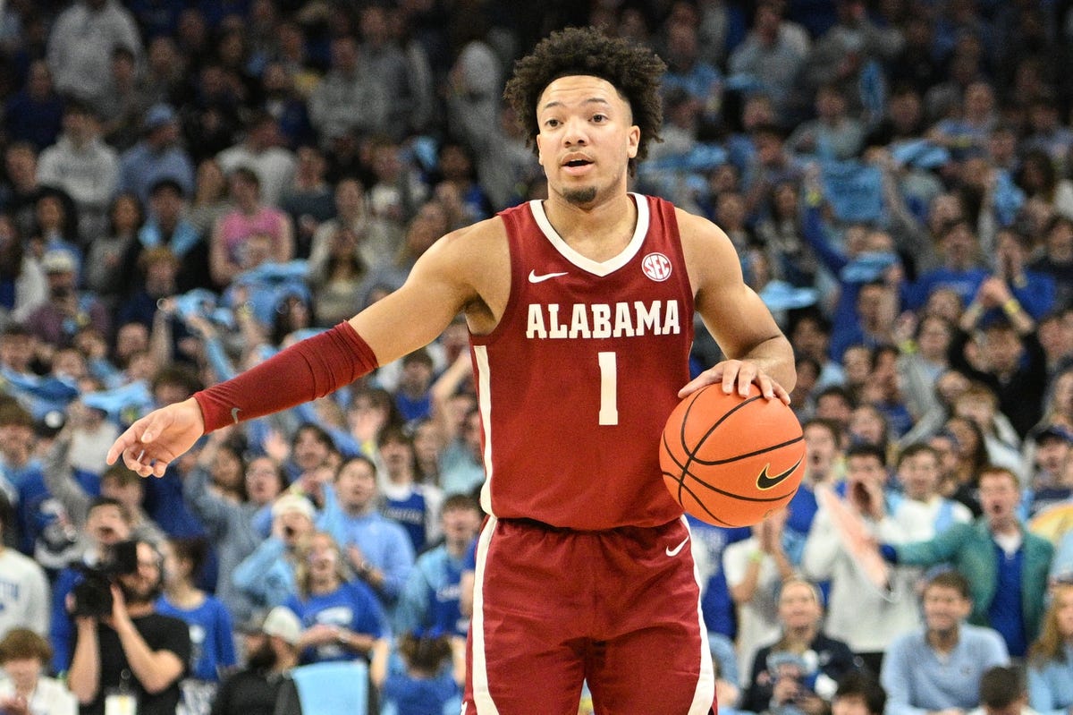 Where is Alabama in a reseeded March madness Final Four?