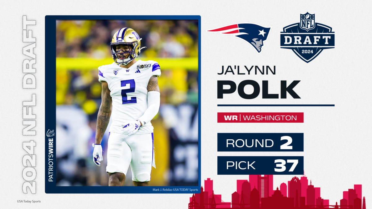 Patriots select WR Ja’Lynn Polk with No. 37 pick in 2024 NFL draft
