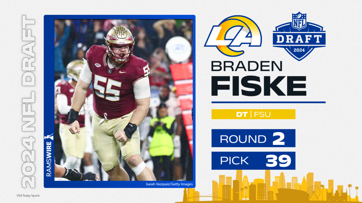 Rams trade up 13 spots, select Florida State DT Braden Fiske in Round 2