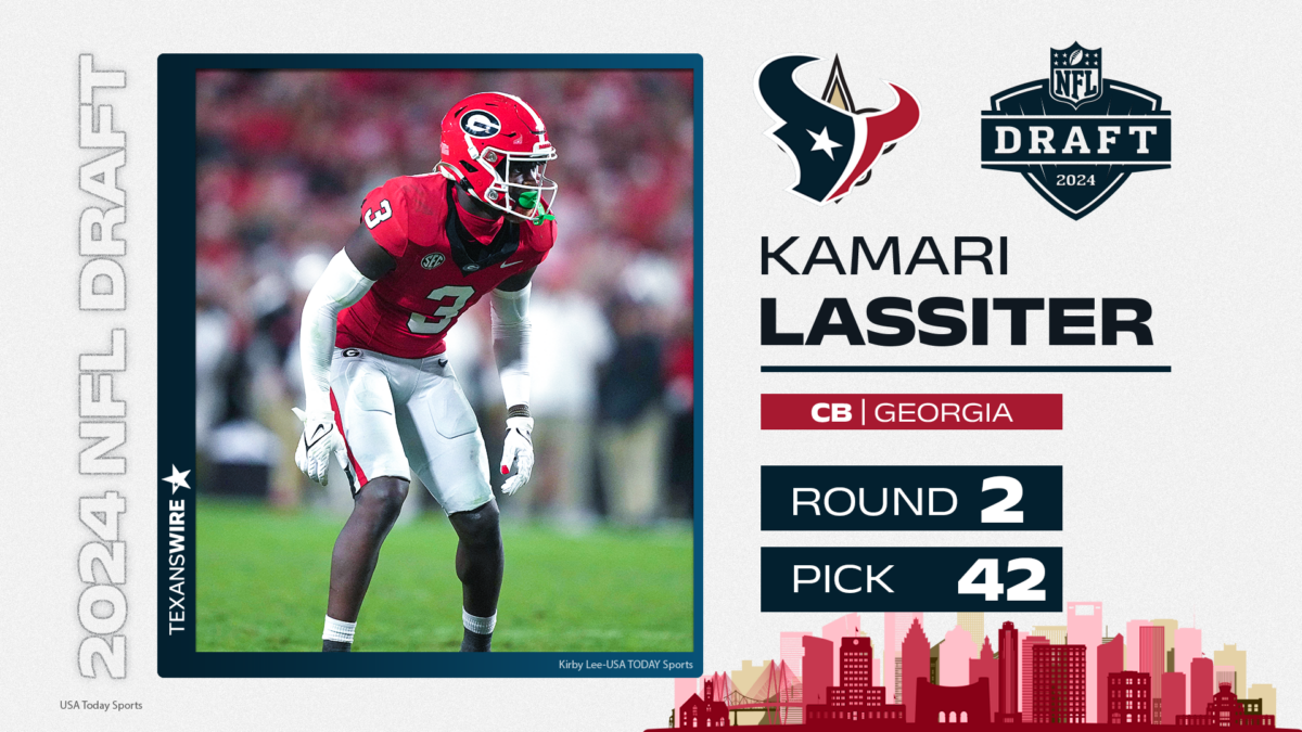 Texans select CB Kamari Lassiter with 42nd overall pick in 2024 NFL draft
