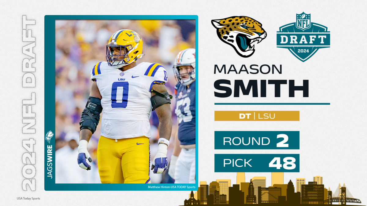 Jaguars pick LSU DT Maason Smith in 2nd round of 2024 NFL draft