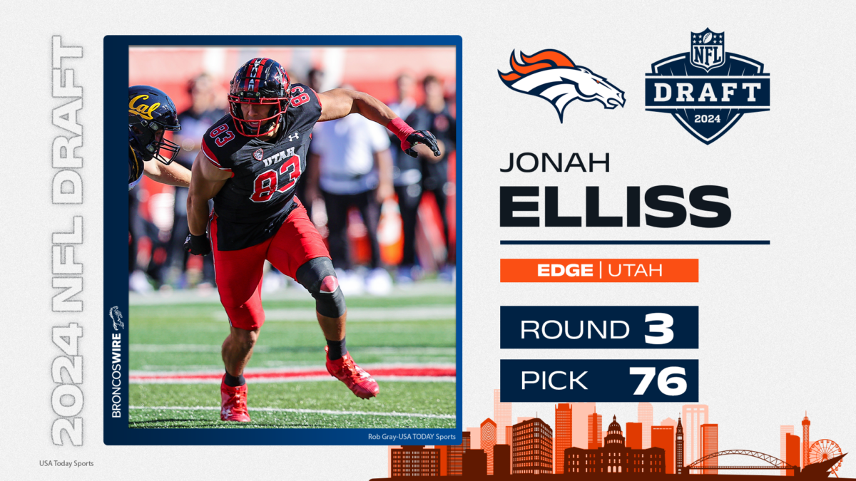 Broncos select pass rusher Jonah Elliss in 3rd round of NFL draft