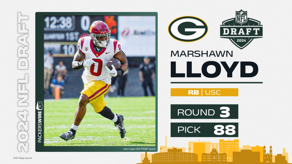 Packers select USC RB MarShawn Lloyd at No. 88 overall in 2024 NFL draft