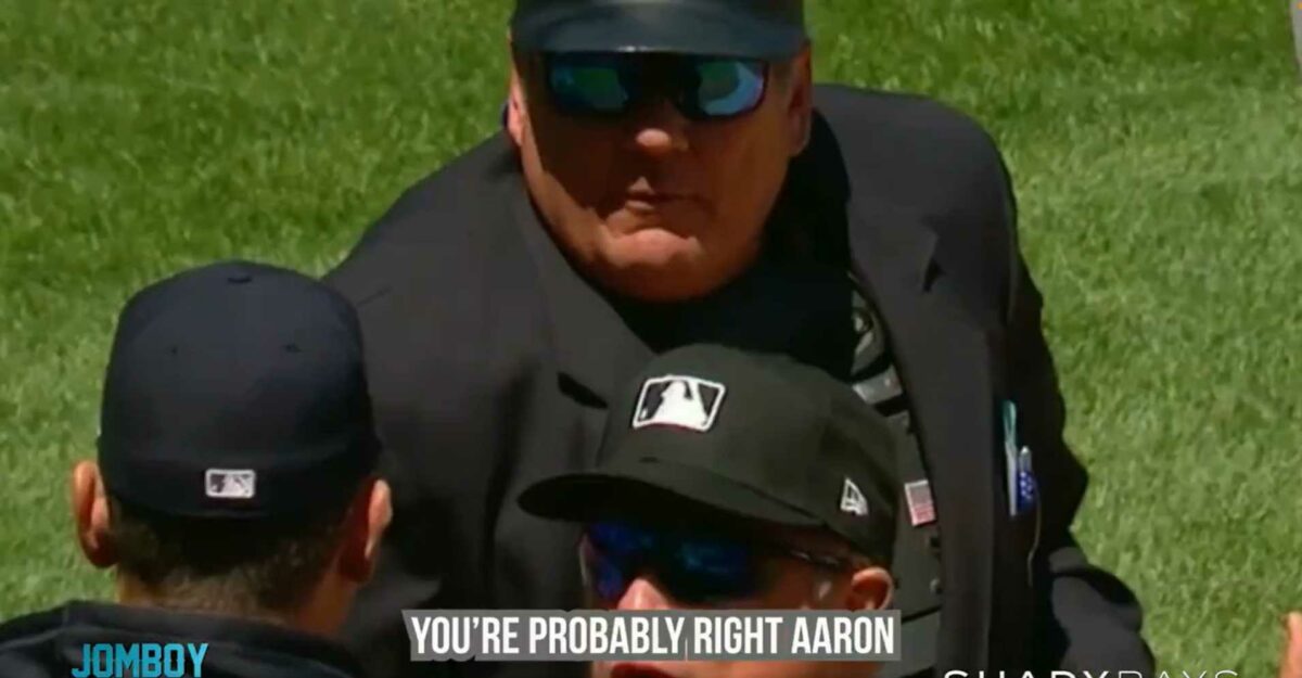 NSFW video shows umpire Hunter Wendelstedt told Aaron Boone he was ‘probably right’ about fan yelling to get Yankees manager ejected