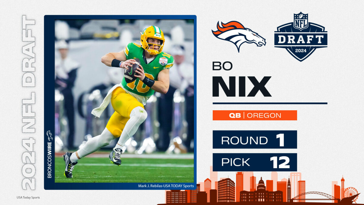 Broncos select QB Bo Nix in 2024 NFL draft
