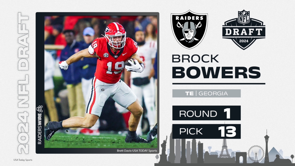 Raiders pick TE Brock Bowers at No. 13 in NFL draft