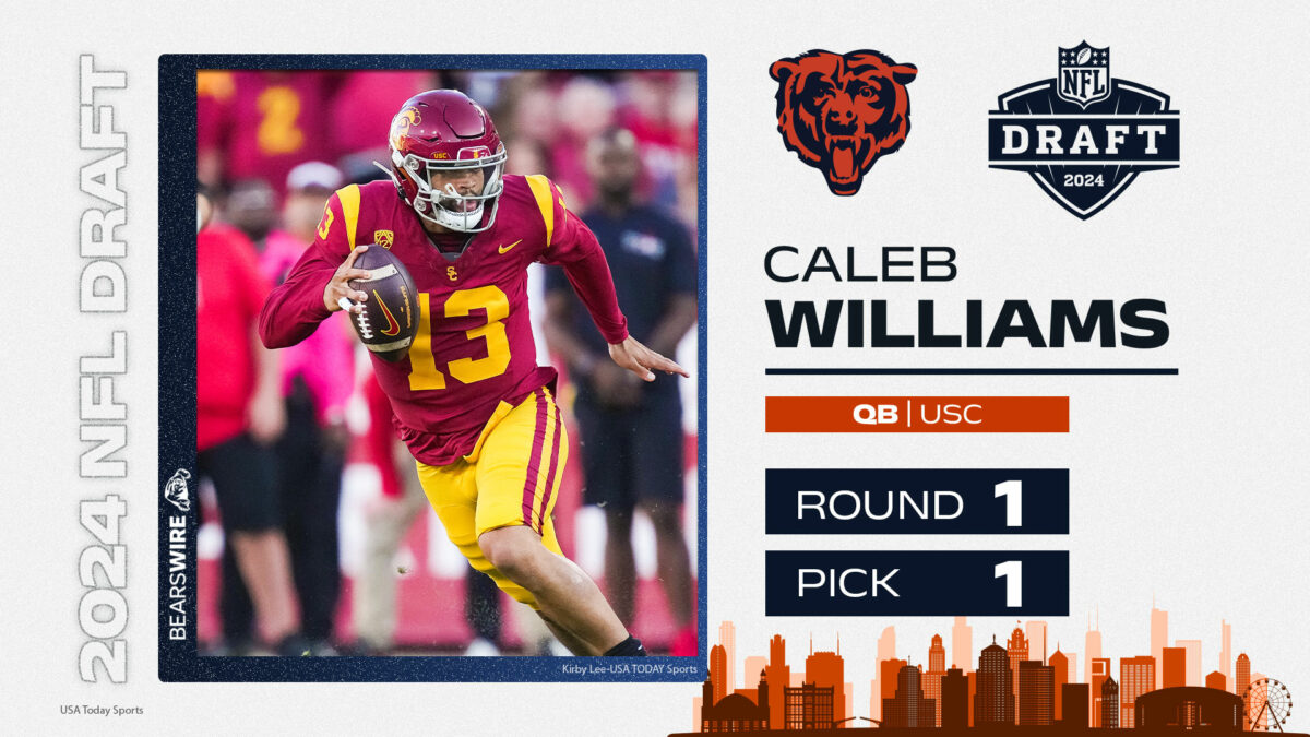 Bears select QB Caleb Williams with 1st pick in 2024 NFL draft
