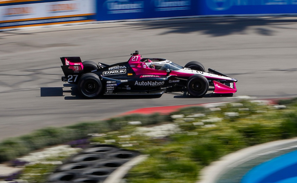 Kirkwood leads Andretti 1-2 in second Long Beach practice