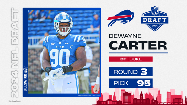 DeWayne Carter taken by the Buffalo Bills in third round