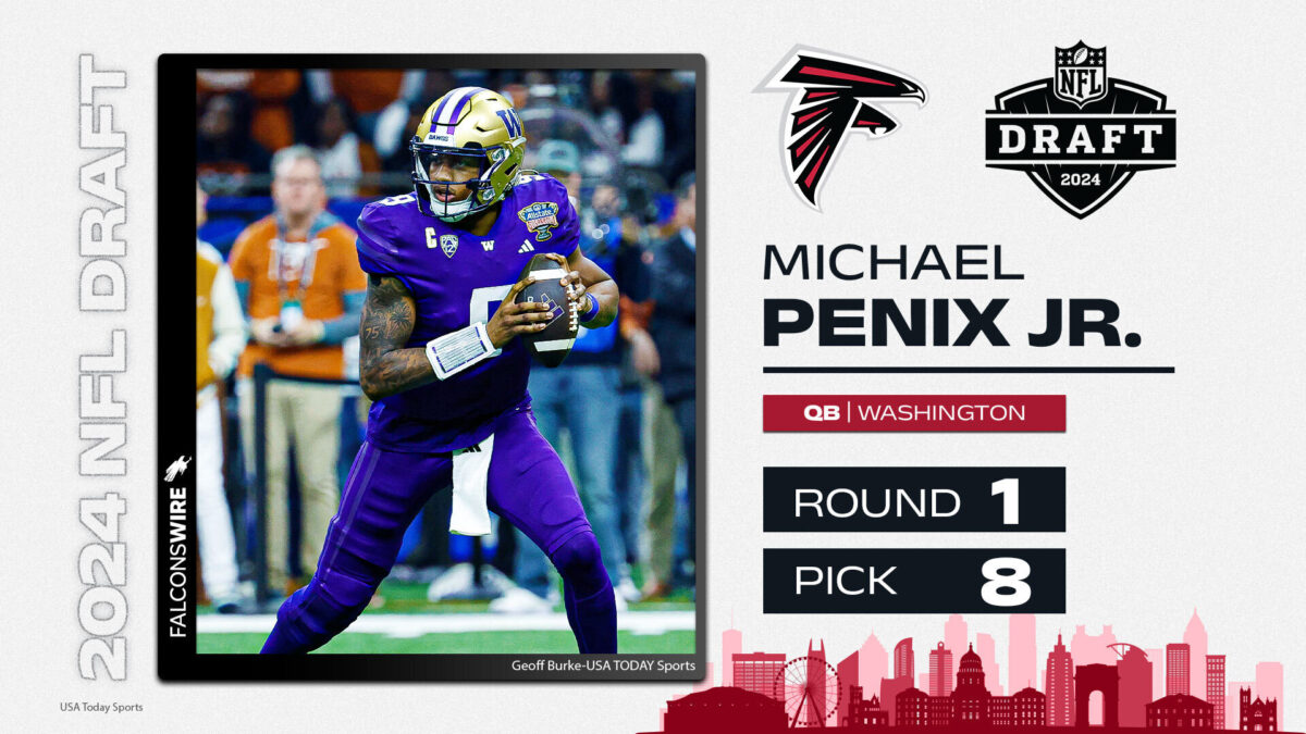 Atlanta Falcons draft QB Michael Penix Jr. with No. 8 pick