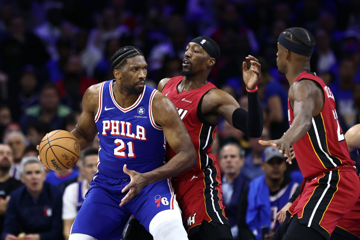 Joel Embiid talks health, production after Sixers beat Heat in play-in