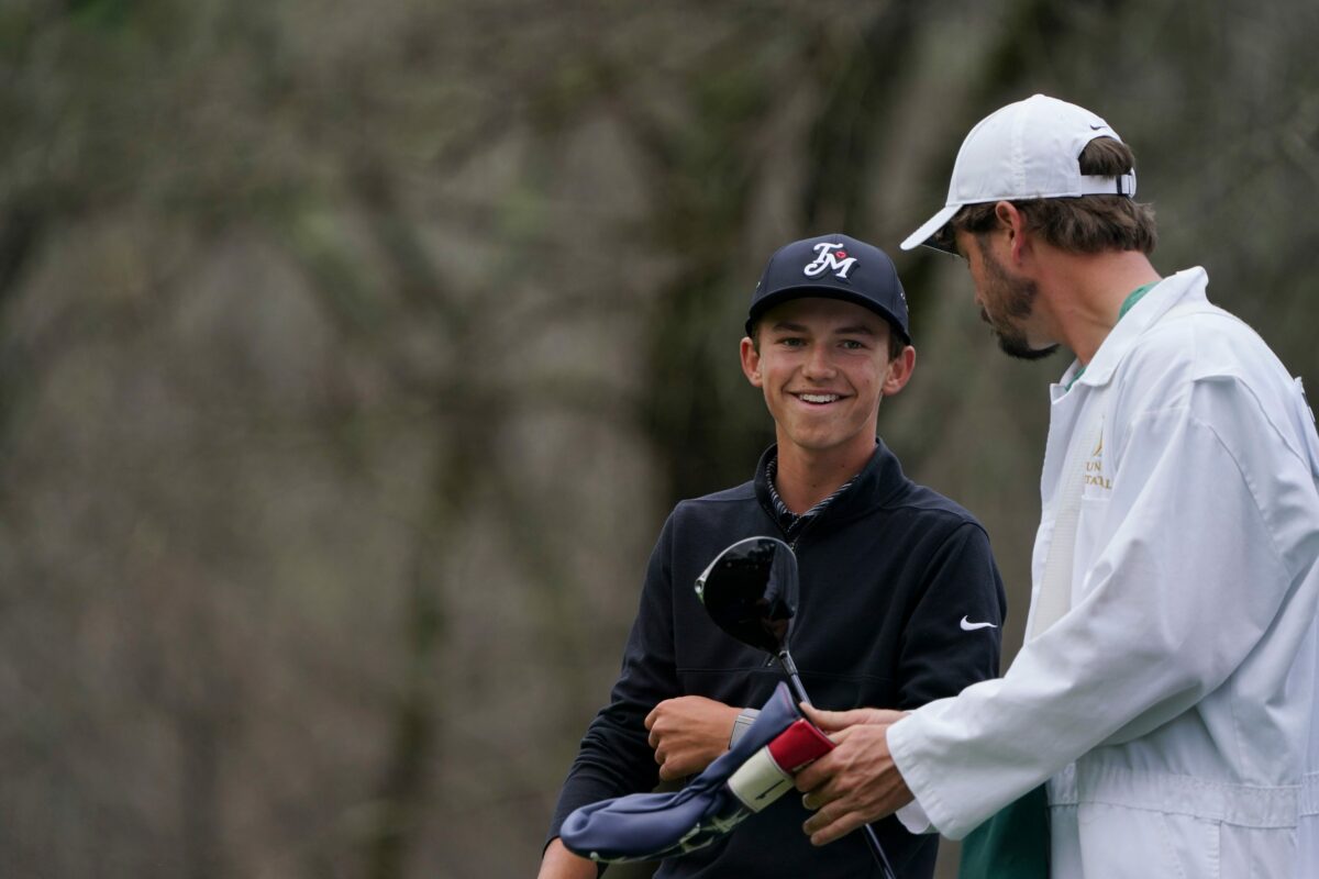 A 15-year-old on the Korn Ferry Tour this week started by going 4 under in five holes. Who is he?