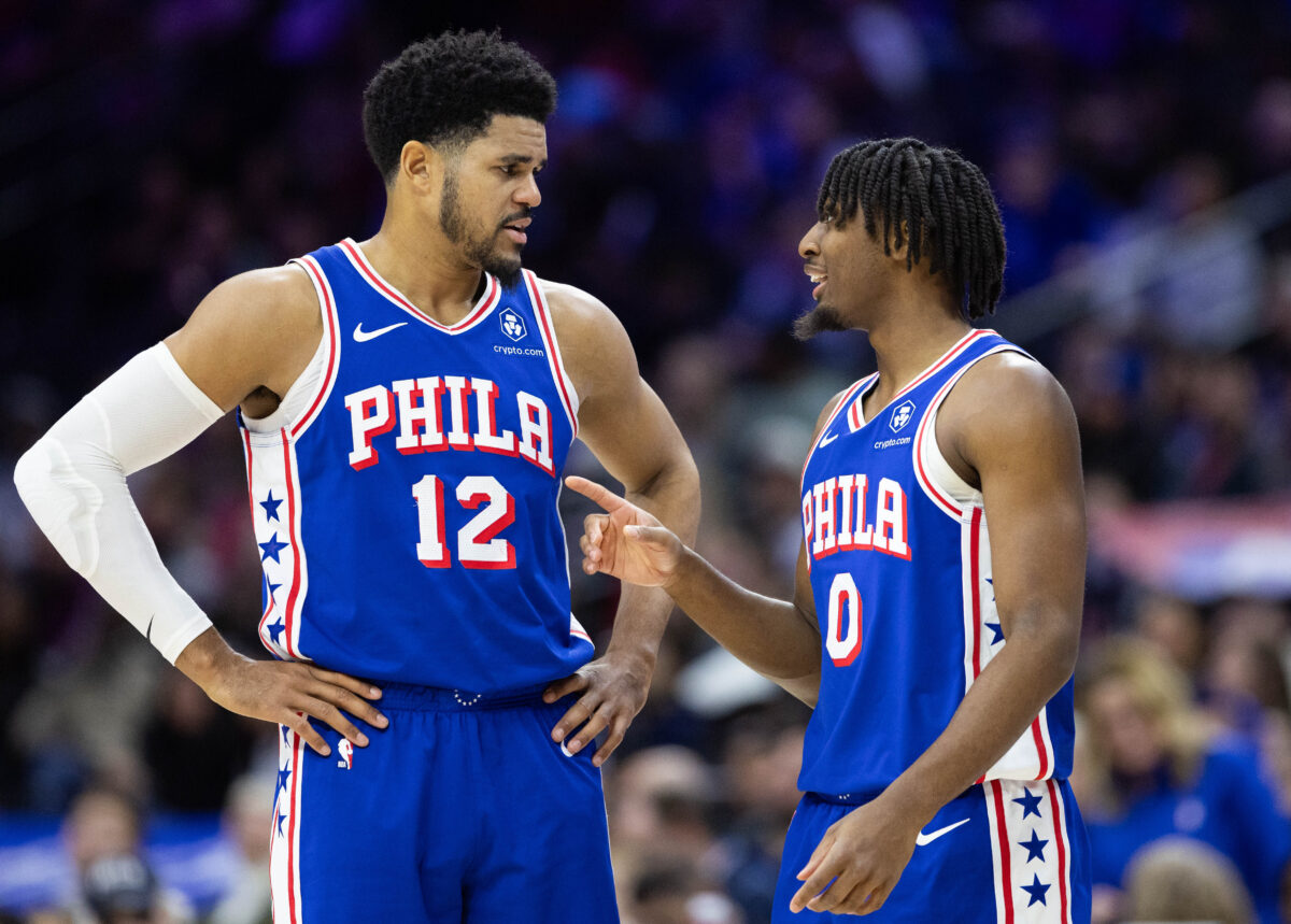 Tyrese Maxey in, Tobias Harris out as Sixers look for win vs. Spurs