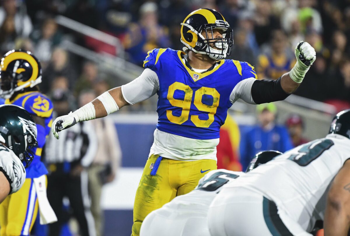 WATCH: Aaron Donald says Jason Kelce, Eagles scheme gave him the most trouble
