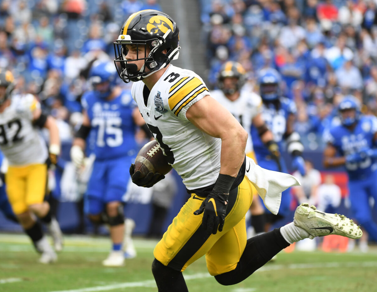 Iowa’s Cooper DeJean confident in taking Caitlin Clark one-on-one ahead of NFL Draft