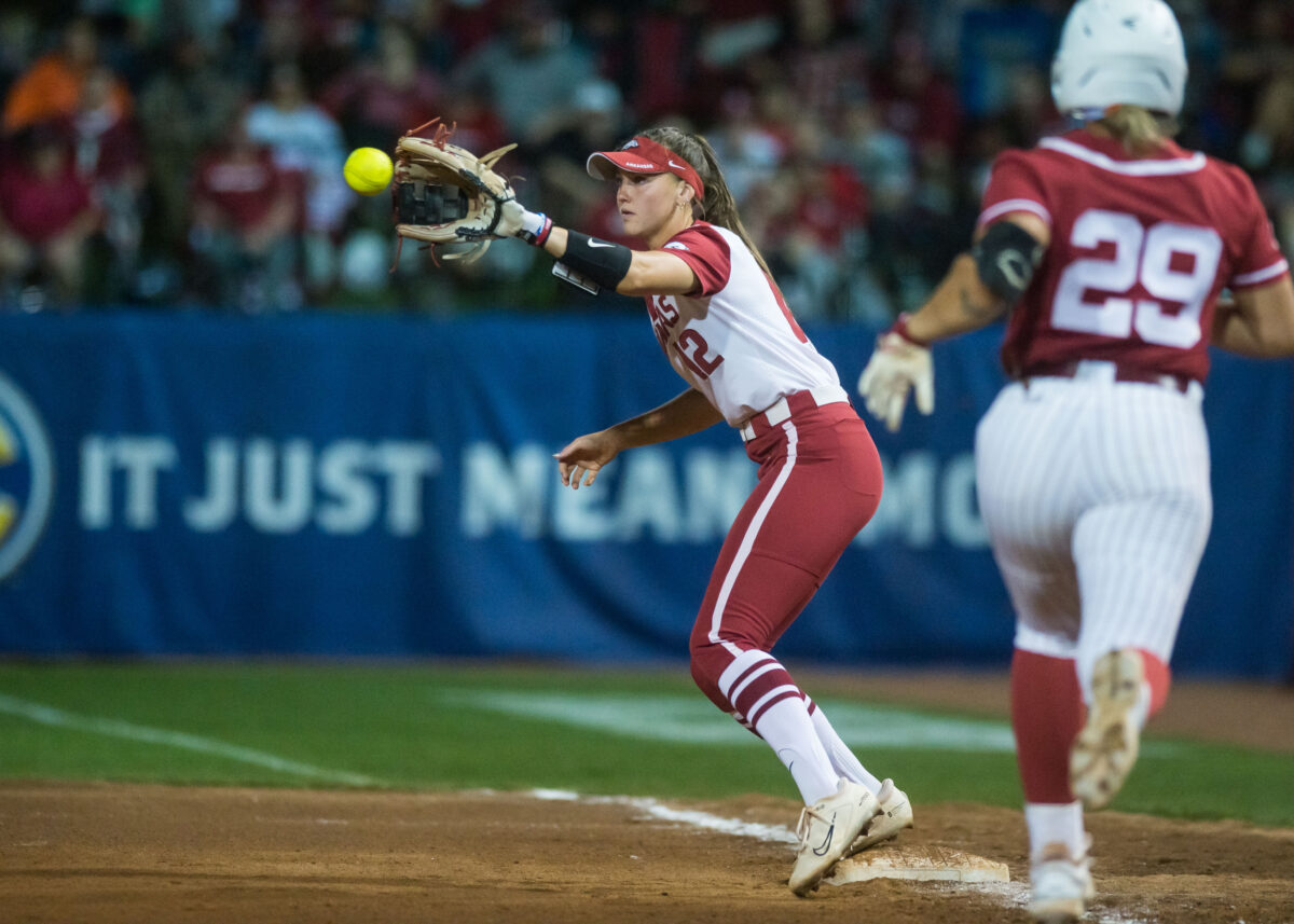 Arkansas softball up one spot in two new Top 25 rankings