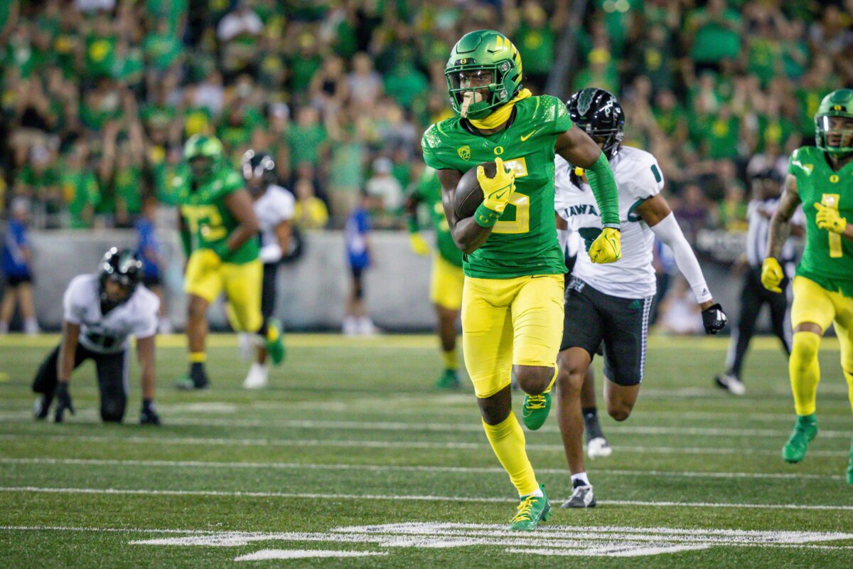 Traeshon Holden relishing opportunity to step up as Oregon Ducks’ WR1