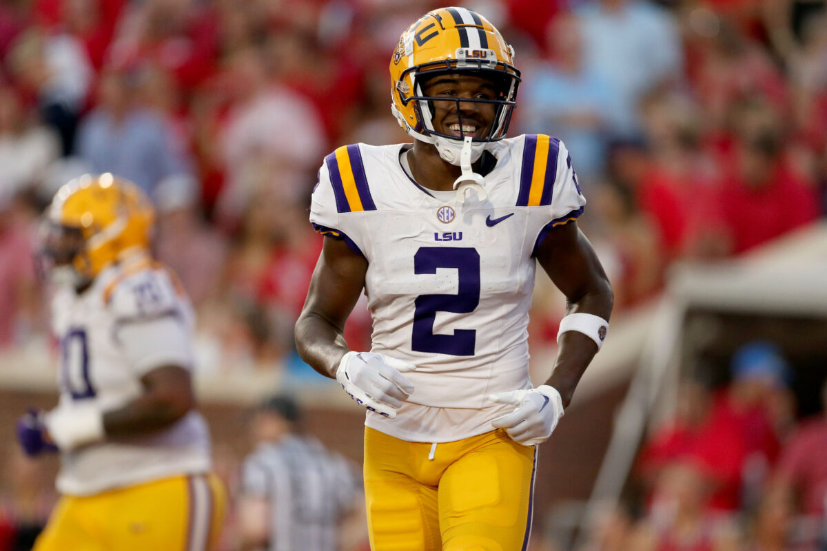 Brian Kelly on Kyren Lacy’s improvement as LSU’s top receiver