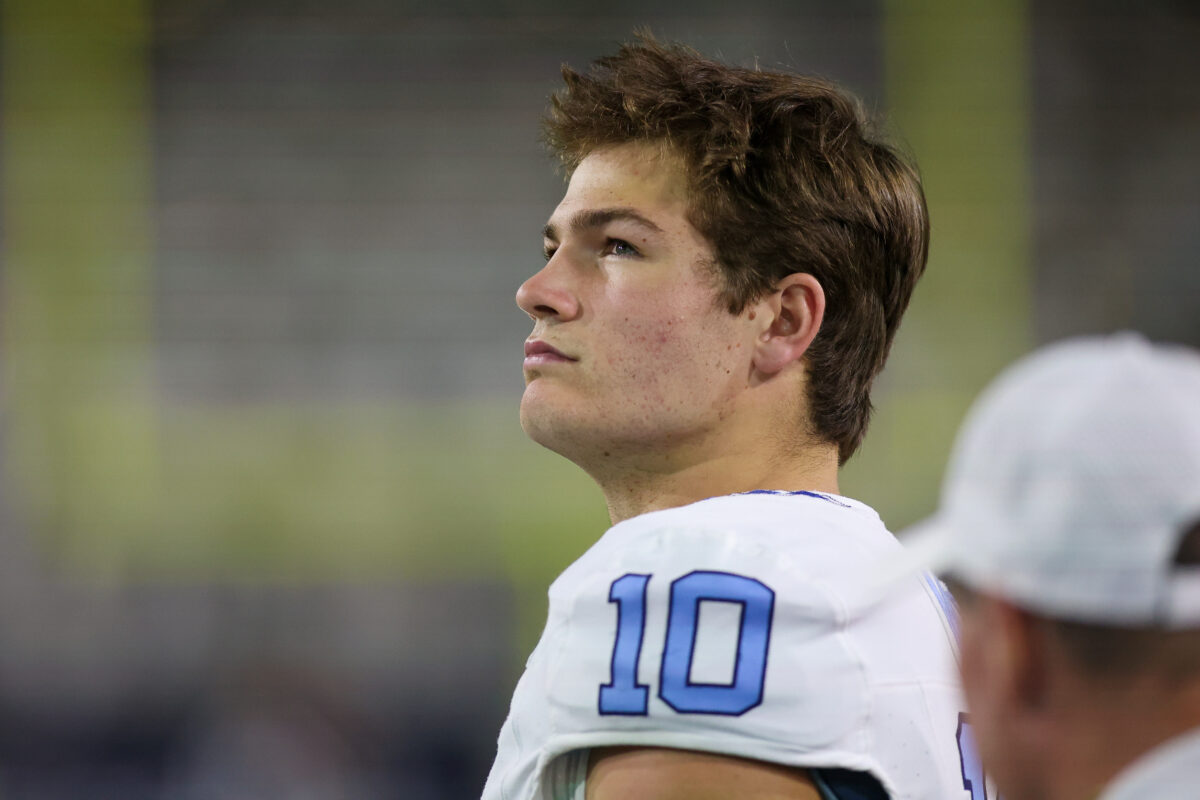 Watching tape with North Carolina QB Drake Maye