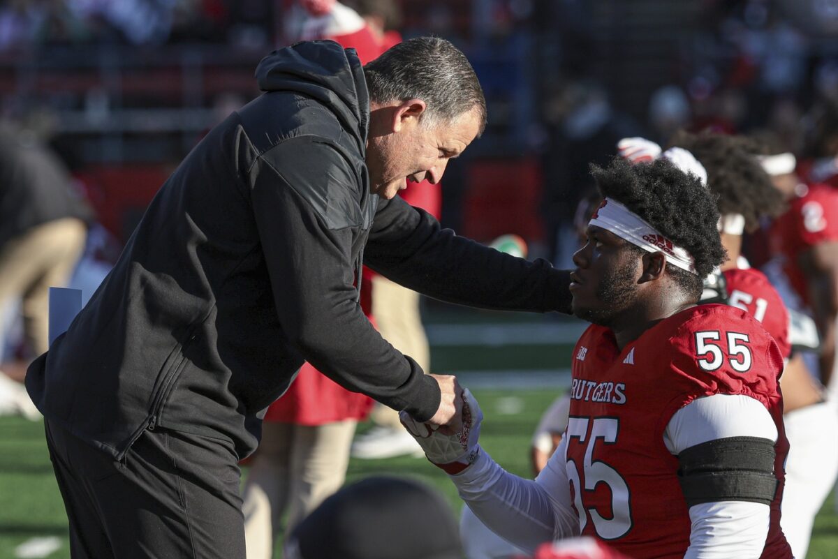 With his weight now down, Zaire Angoy has his arrow pointed up with Rutgers football
