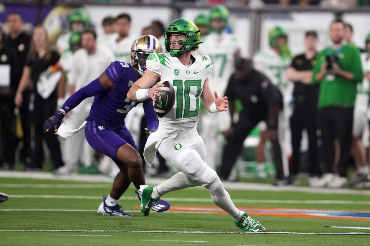 The latest 2024 NFL mock draft from Touchdown Wire has Bo Nix and J.J. McCarthy going outside the top 10