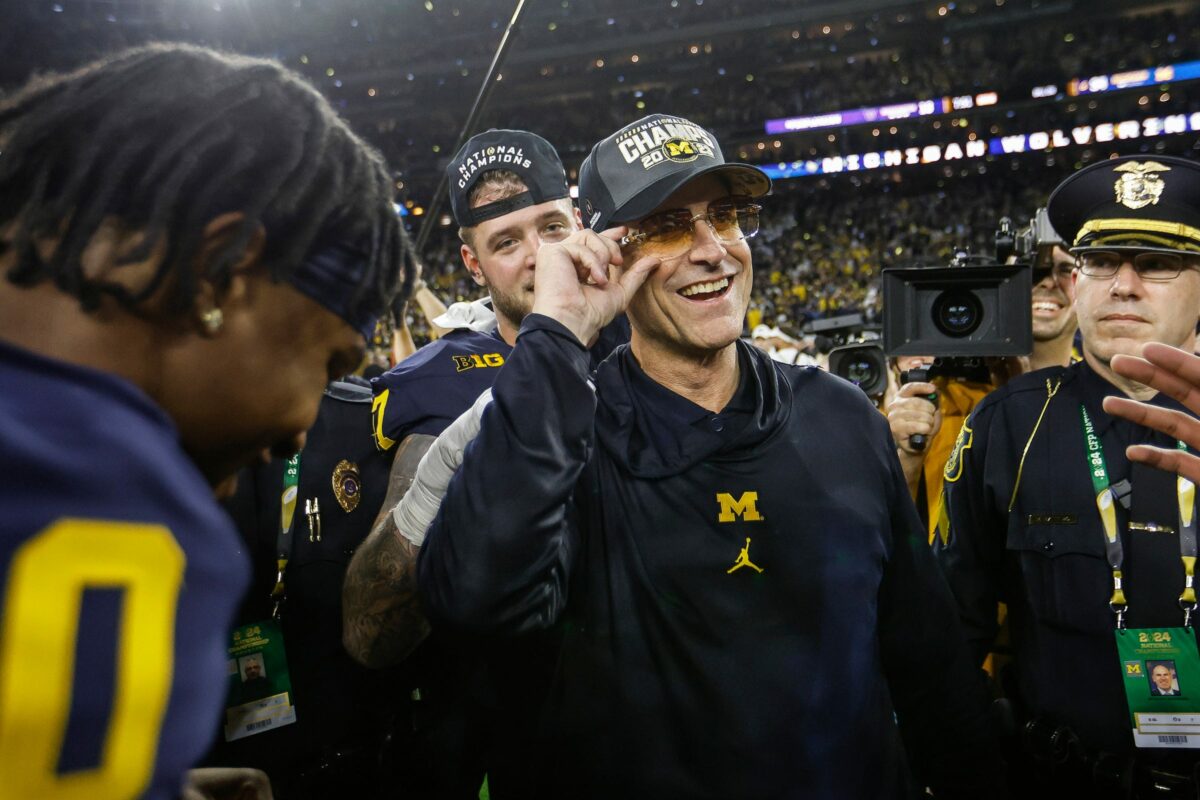 Jim Harbaugh got a new tattoo to commemorate the undefeated Michigan season