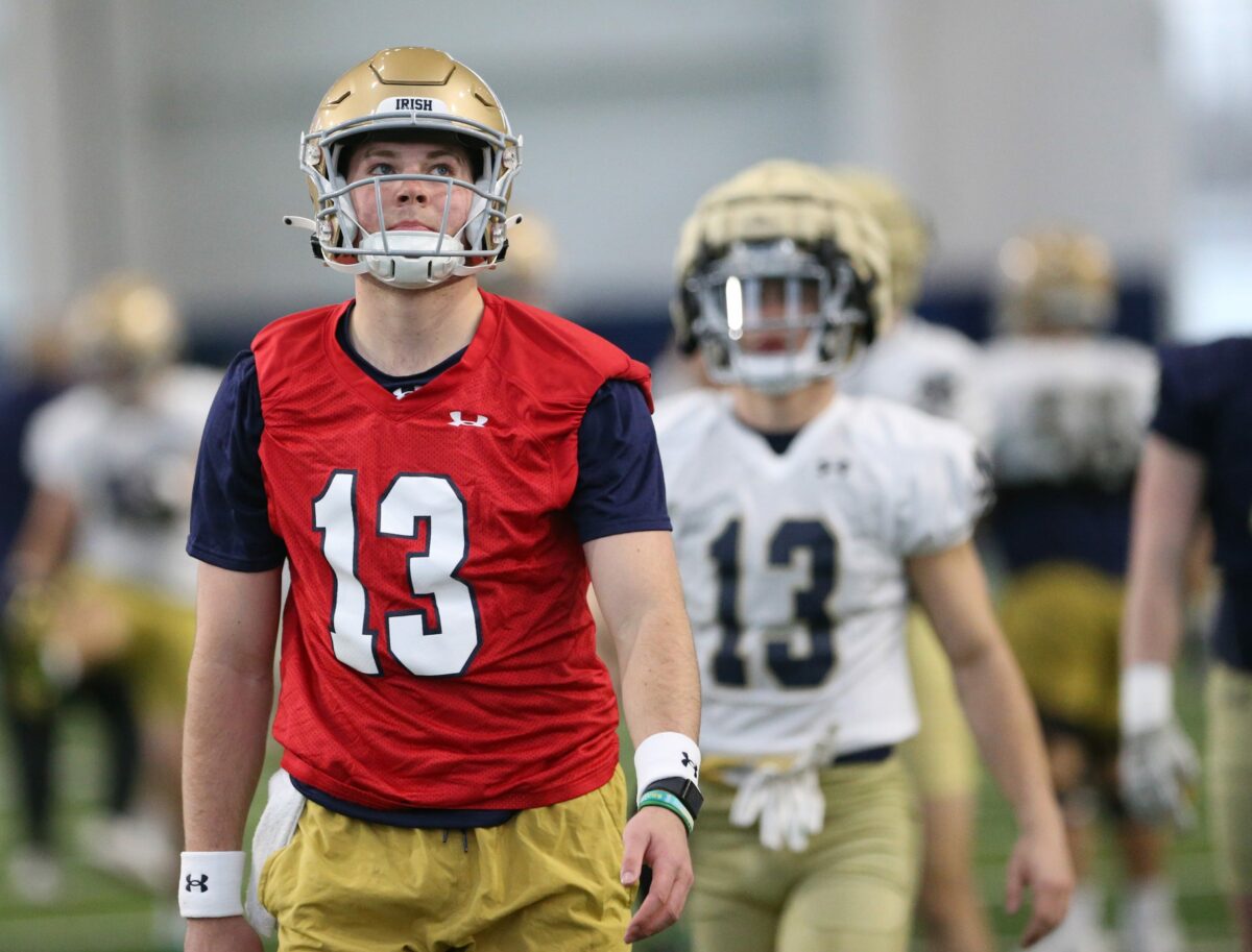 Notre Dame gets great news on Riley Leonard’s injury