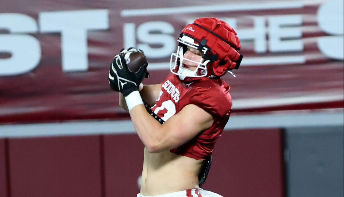 Bauer Sharp looking to be the guy at tight end for Oklahoma