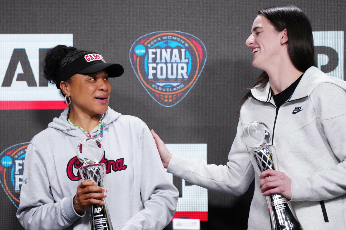 Dawn Staley said Caitlin Clark is ‘the sole reason’ for the ratings boost in women’s college basketball