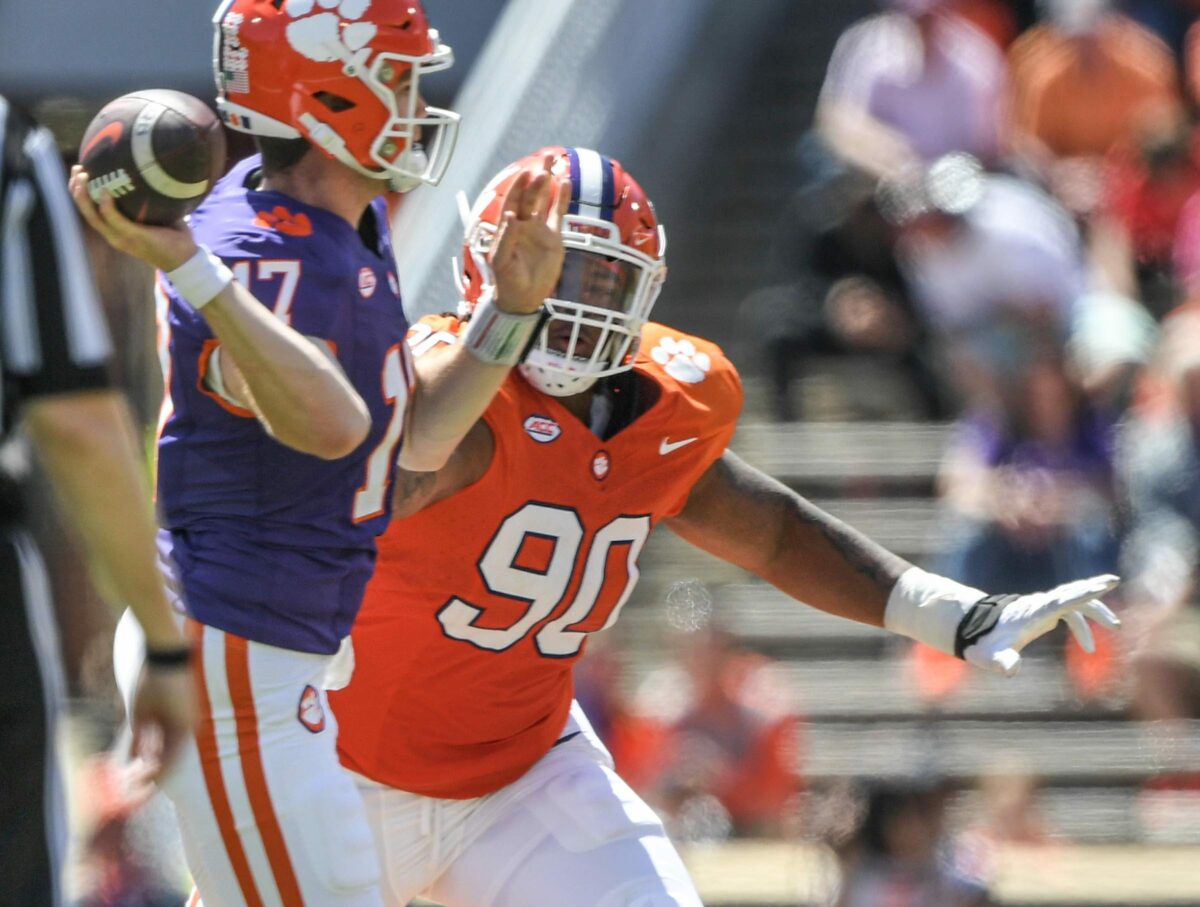 Clemson DT Stephiylan Green after 4 sack spring game: ‘I’ve got a lot of confidence in myself now; I’m ready to play now’