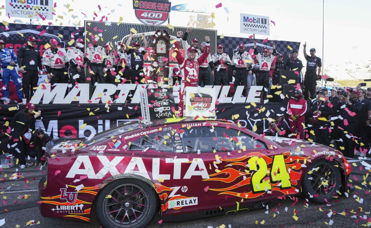 William Byron wins Cup Series race at Martinsville, full results and race recap