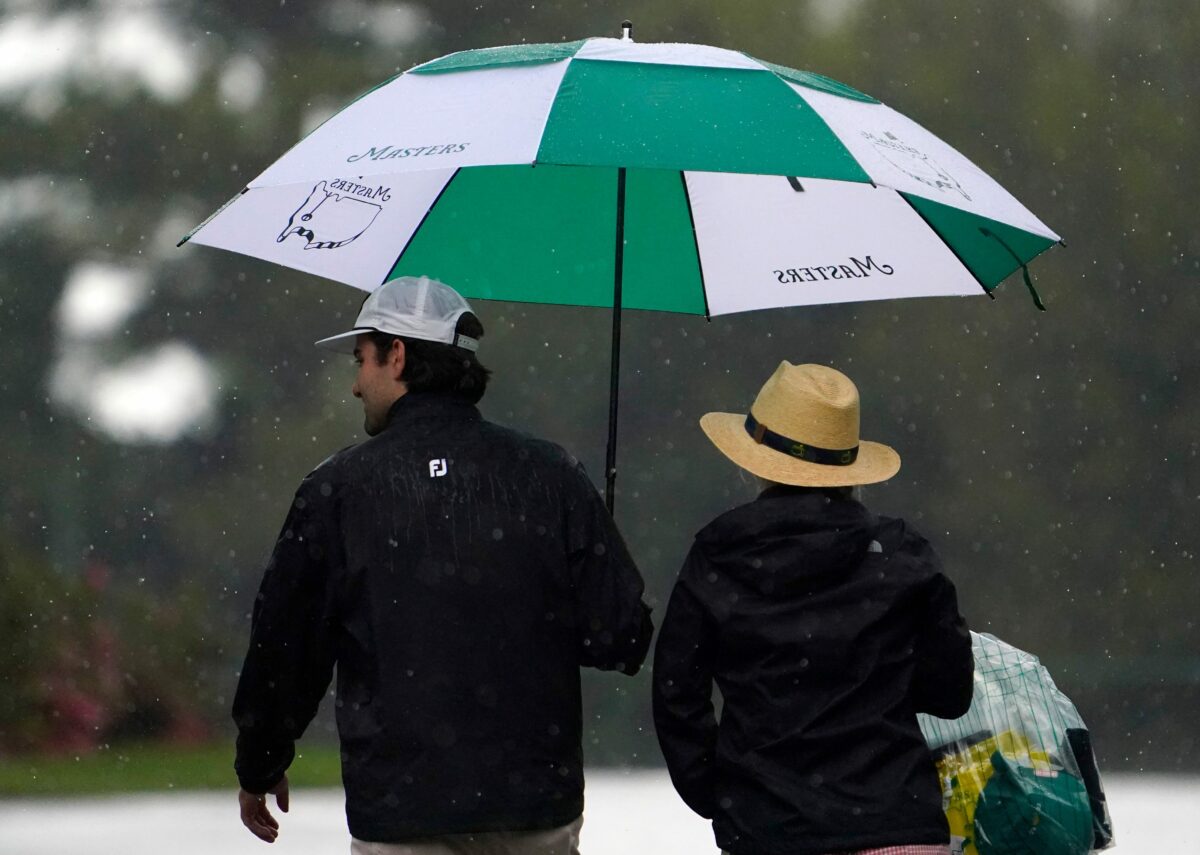 Thursday’s weather forecast at Masters calls for 40 mph wind gusts, heavy rain
