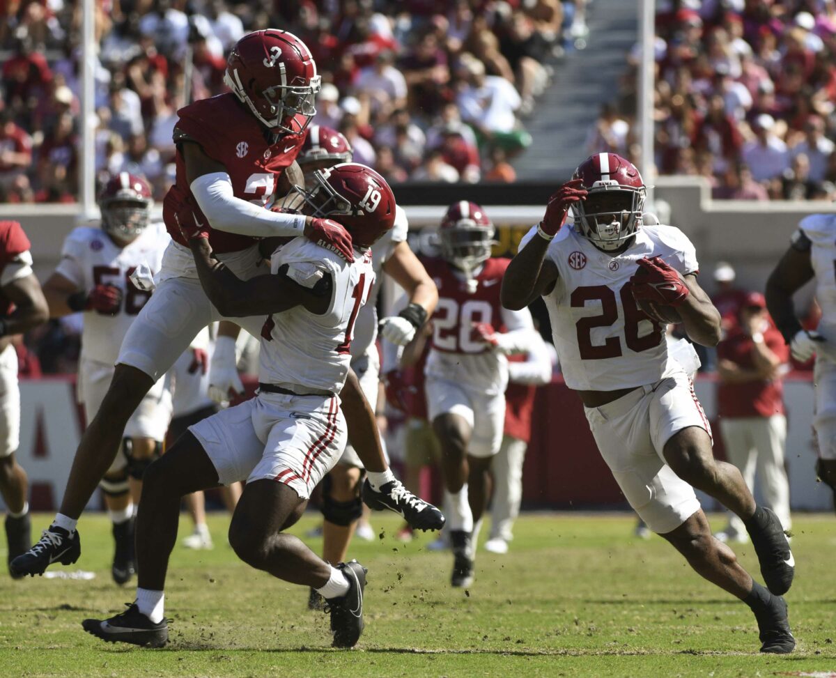 Who was the breakout player from Alabama football’s A-Day spring game?