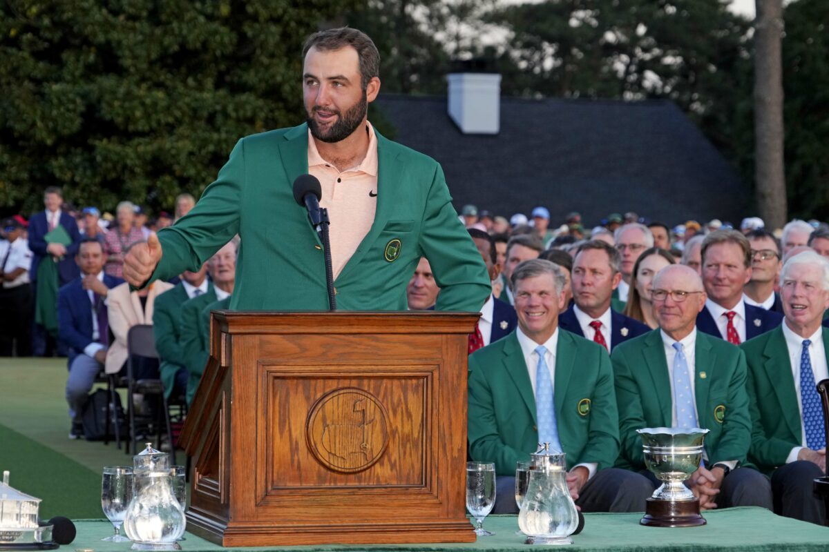 How did Scottie Scheffler wind up celebrating Masters win at a Dallas dive bar? Allow him to explain