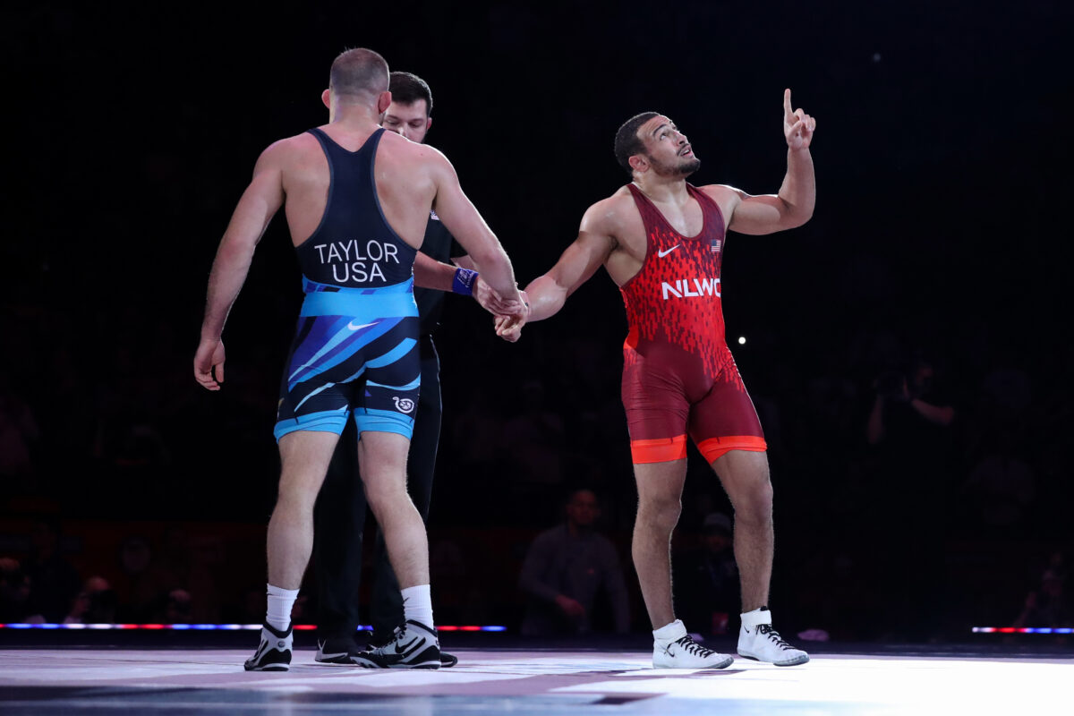 Best photos of Aaron Brooks at the U.S. wrestling Olympic trials