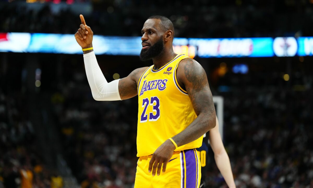 LeBron James takes a shot at the officiating after the Lakers’ Game 2 loss