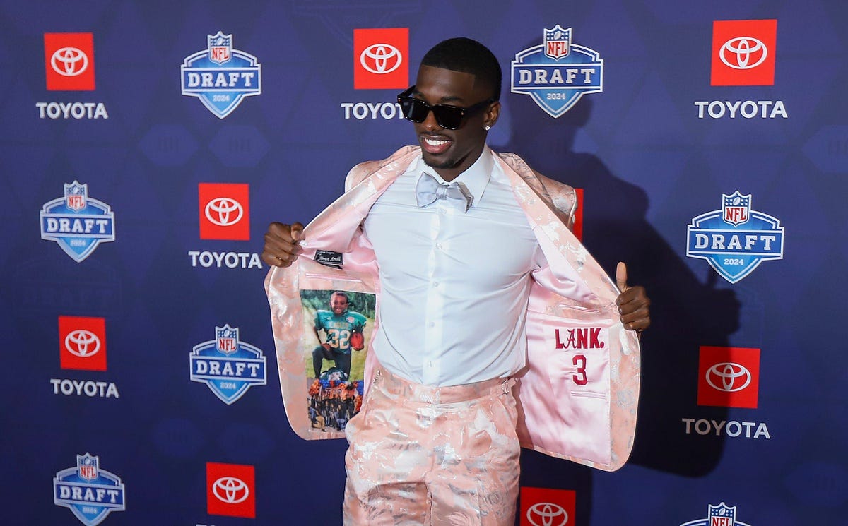 Top photos of Alabama stars on the red carpet at 2024 NFL draft