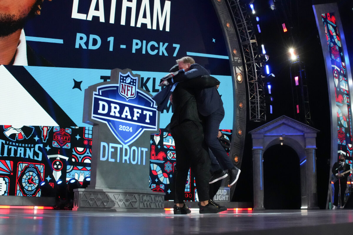 What Titans’ JC Latham said after being drafted
