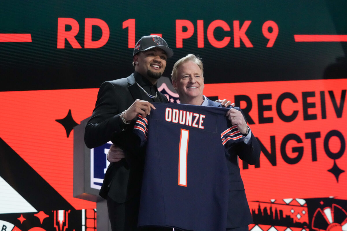 Odunze landed in the best-case scenario with the Chicago Bears