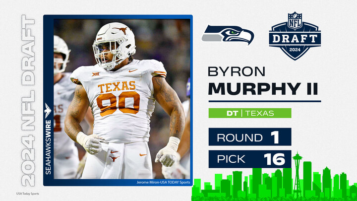 Seahawks select Texas DT Byron Murphy in the first round of 2024 NFL draft